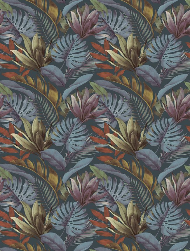 Vlies-Fototapete, blau-braun, Blätter, FW4059-5, Feature Walls, Decoprint