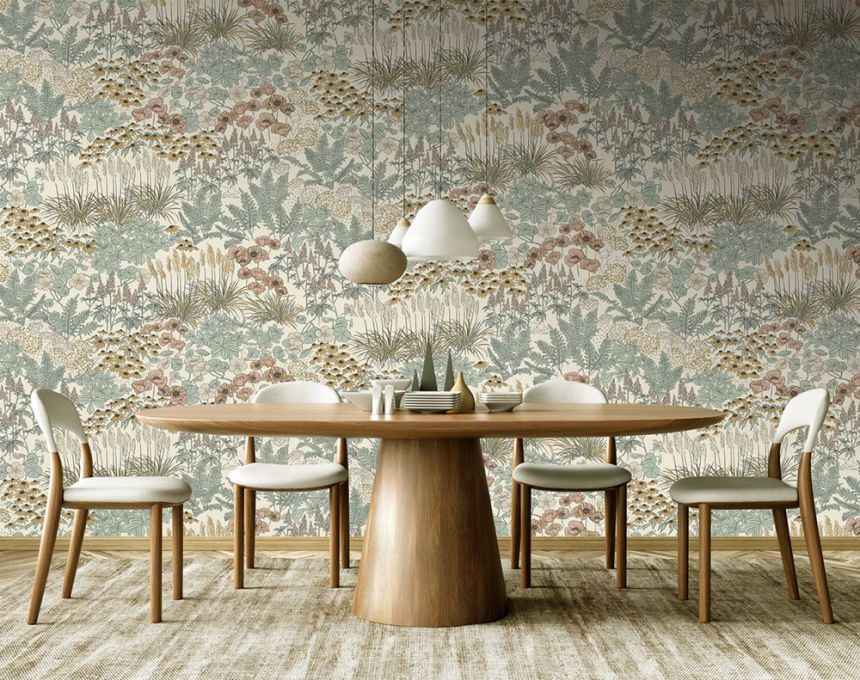 Vlies-Fototapete, grau-braun, Blumen, FW4062-2, Feature Walls, Decoprint