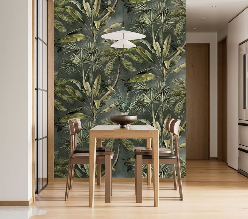 Vlies-Fototapete, grau-grün, Palmen, FW4030-2, Feature Walls, Decoprint