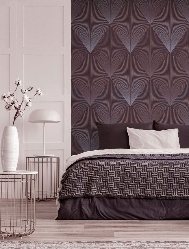 Geometrische Vlies-Fototapete, weinrot, FW4035-2, Feature Walls, Decoprint