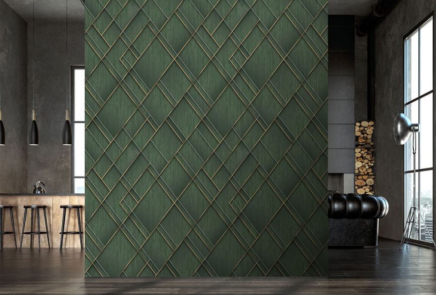 Geometrische Vlies-Fototapete, grün, FW4037-5, Feature Walls, Decoprint