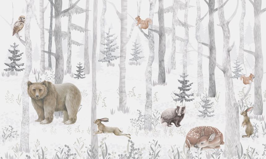 Vlies-Fototapete nach Maß, Tiere im Wald, 10012, Vavex