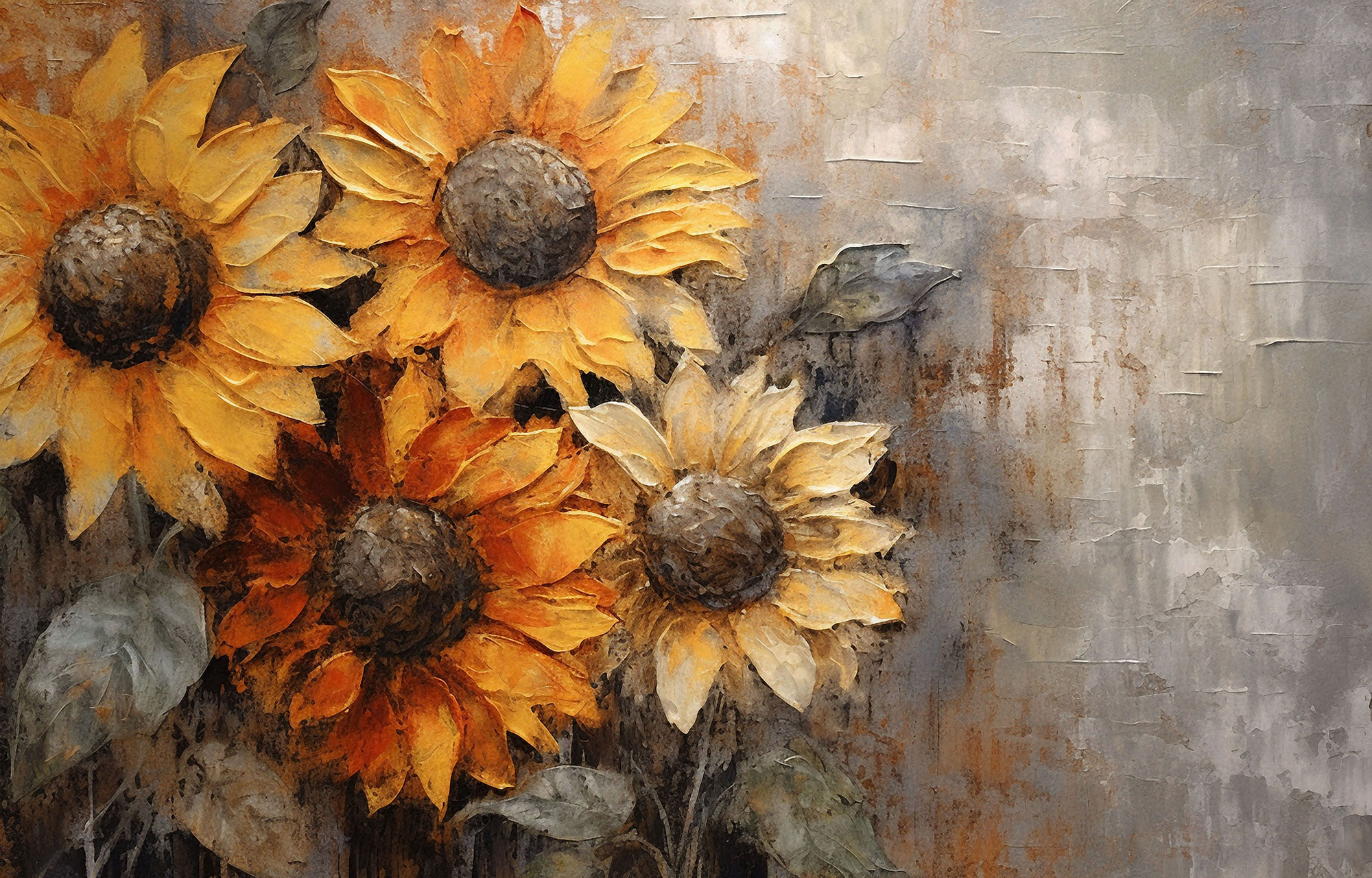 Fototapete nach Maß, Blumen, Sonnenblumen, 10050, Vavex