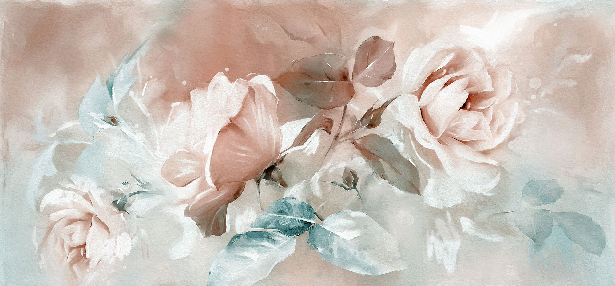Vlies-Fototapete nach Maß, Blumen, Rosen, 10115, Vavex
