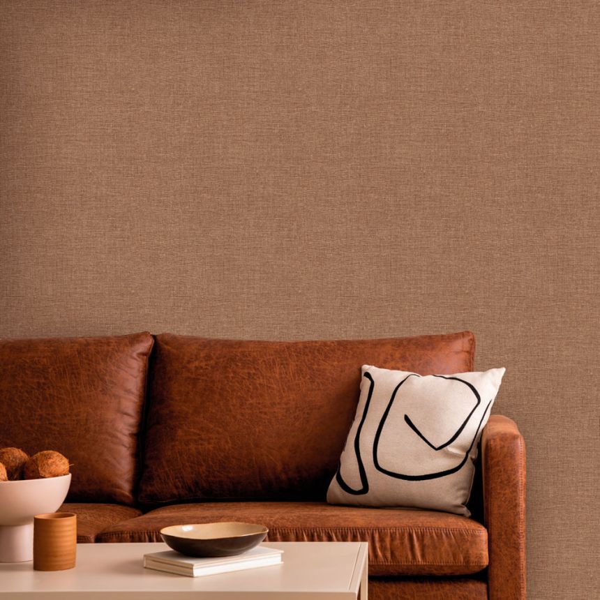 Luxuriöse Vliestapete, braun-beige, Stoffimitat, Z57760, Architexture 2,  Zambaiti Parati