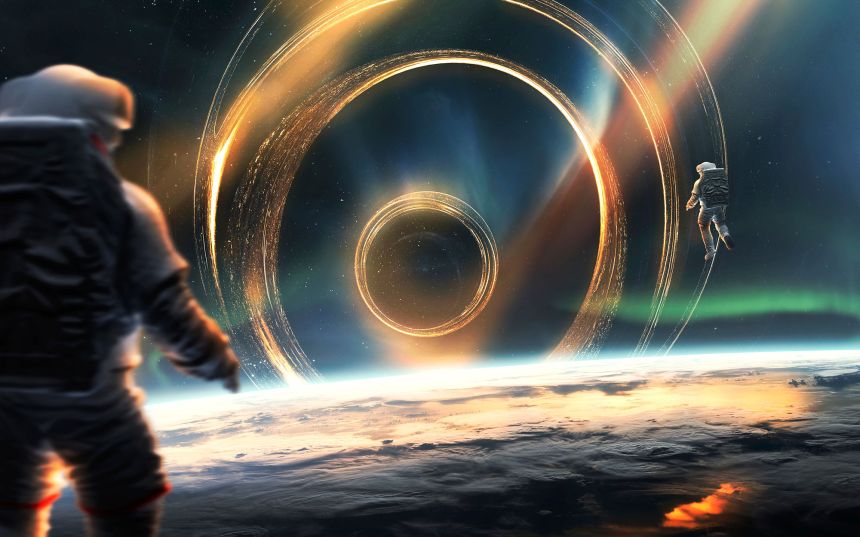 Vlies-Fototapete nach Maß, Weltraum, Astronaut, 10139, Vavex