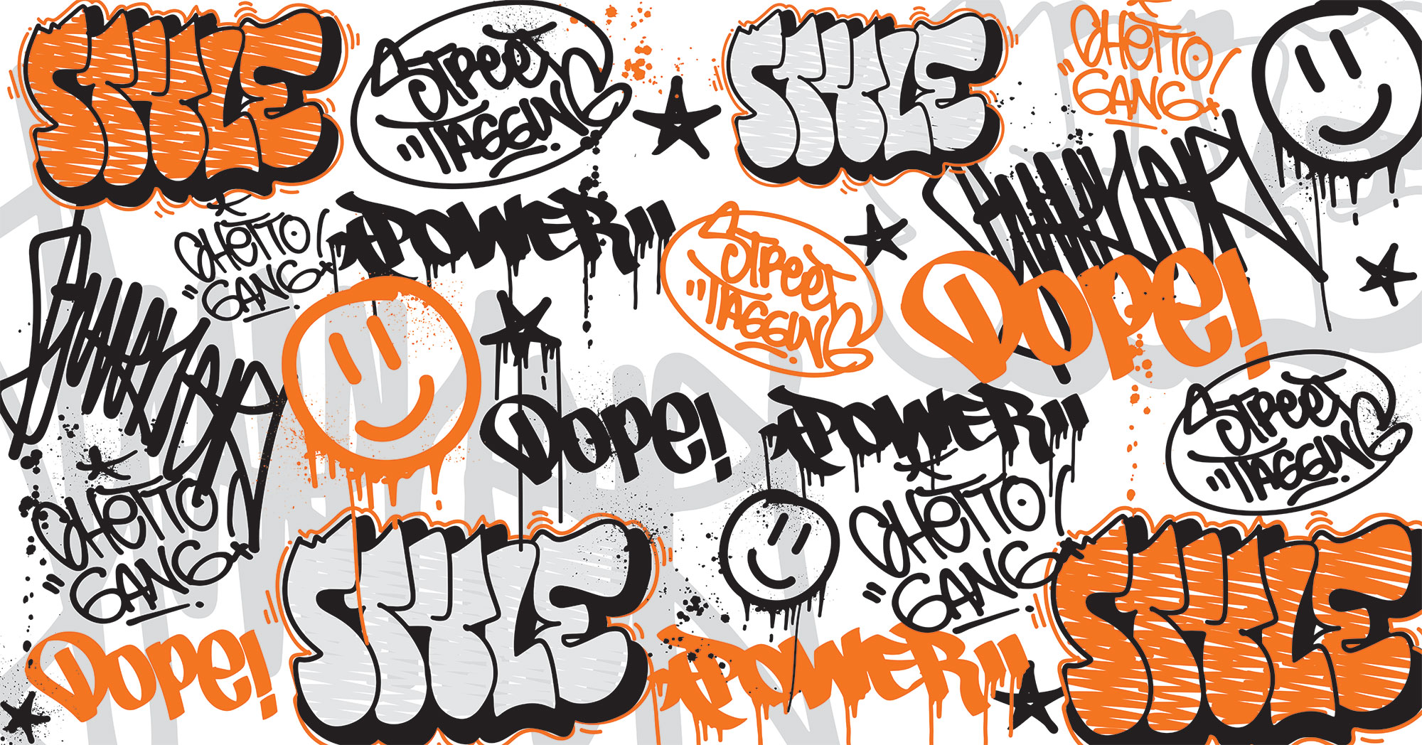 Vlies-Fototapete nach Maß, Graffiti, 10145, Vavex