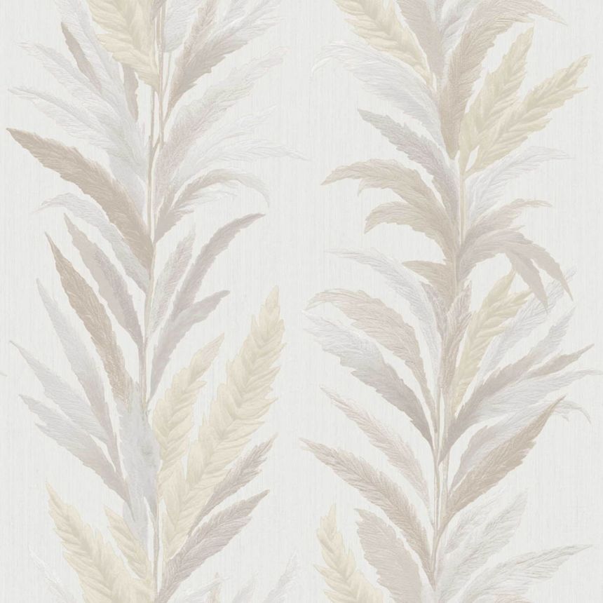 Tapete, creme-grau, Blätter, 35901, Ornamenta, Parato by Cristiana Masi