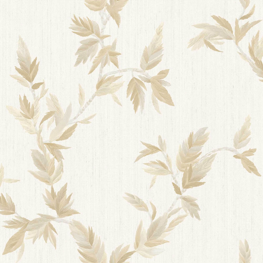 Tapete, beige, Blätter, 35912, Ornamenta, Parato by Cristiana Masi