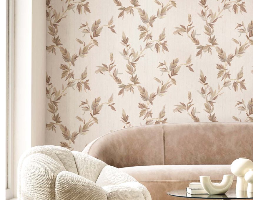 Tapete, beige, Blätter, 35914, Ornamenta, Parato by Cristiana Masi