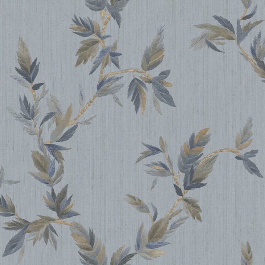 Tapete, blau, Blätter, 35916, Ornamenta, Parato by Cristiana Masi