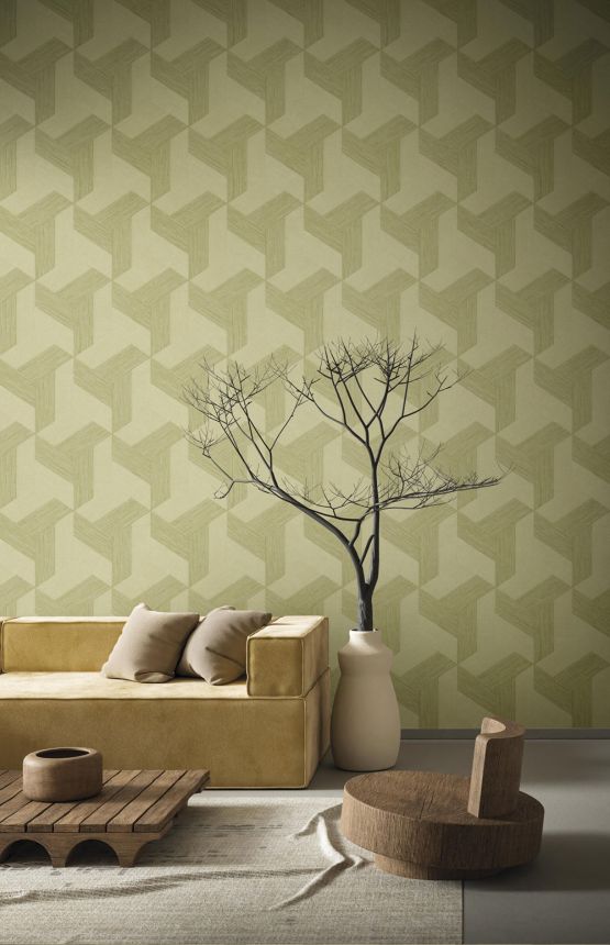 Vliestapete, geometrische, beige-grün, 27505, Sintesi, Cristiana Masi by Parato