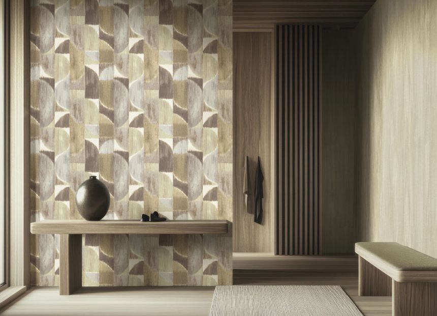 Vliestapete, grafisch, braun-beige, 27523, Sintesi, Cristiana Masi by Parato