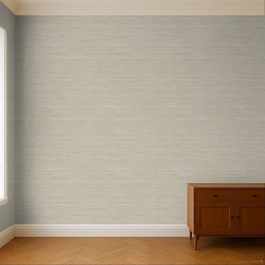 Tapete, grau-beige, Stoffoptik, 35971, Ornamenta, Parato by Cristiana Masi