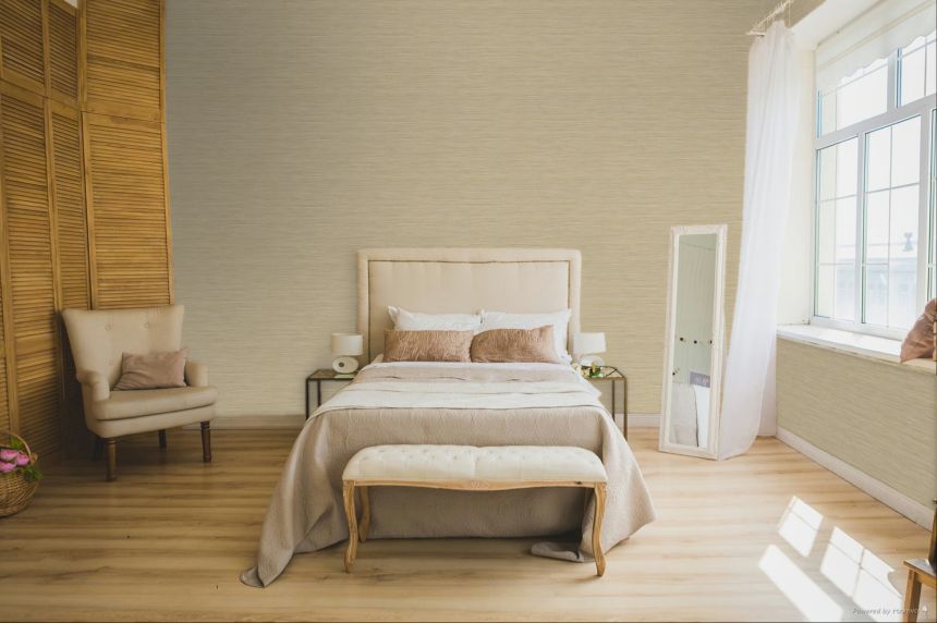 Tapete, beige, Stoffoptik, 35975, Ornamenta, Parato by Cristiana Masi
