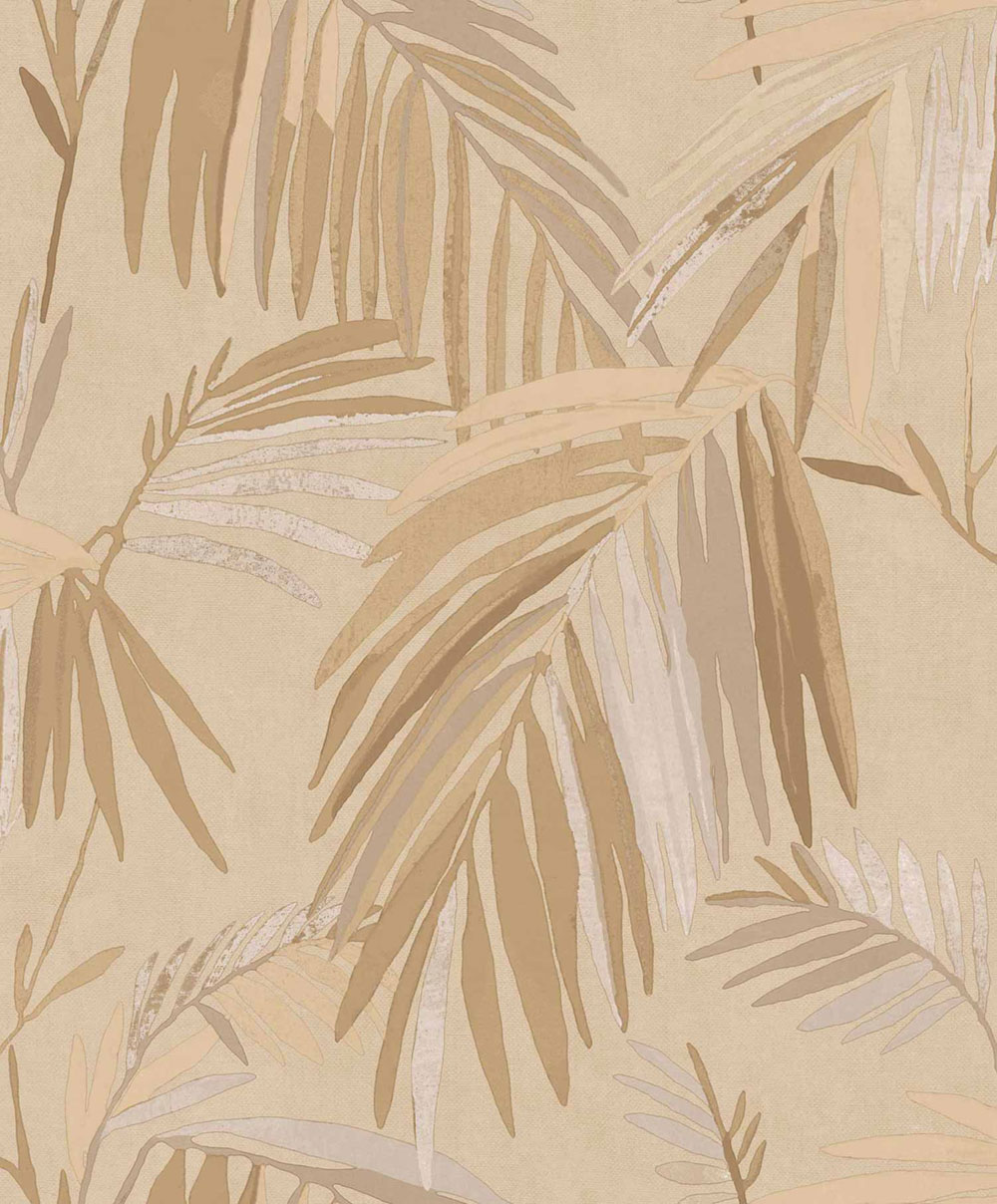 Tapete, beige-braun, Blätter, 32403, Vitalis, Parato by Cristiana Masi