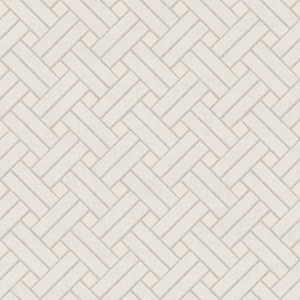 Geometrische Tapete, grau-creme, 32420, Vitalis, Parato by Cristiana Masi