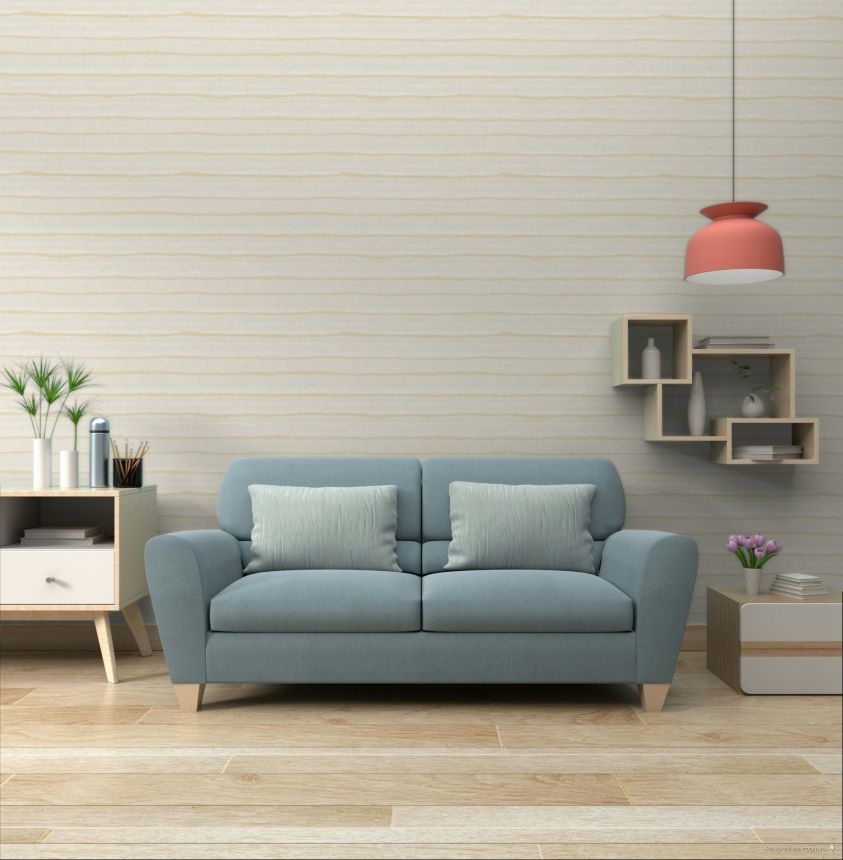 Tapete, beige, Streifen, 32431, Vitalis, Parato by Cristiana Masi