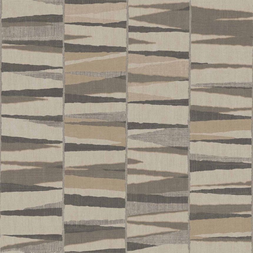 Geometrische Tapete, grau-braun, 32449, Vitalis, Parato by Cristiana Masi