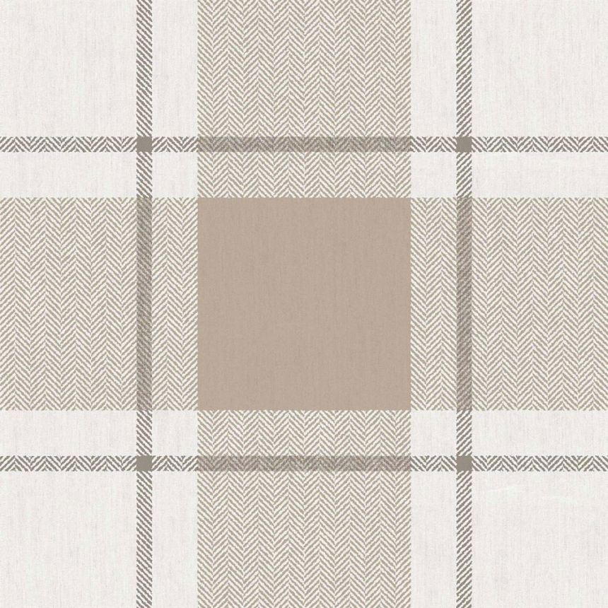 Tapete, grau-beige, Stoffoptik, 38401, Top Stripes, Parato by Cristiana Masi