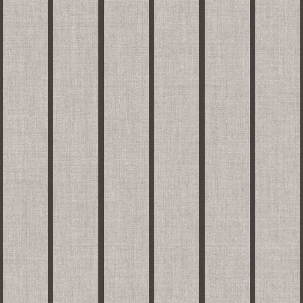 Tapete, grau-schwarz, Stoffoptik, Streifen, 38462, Top Stripes, Parato by Cristiana Masi