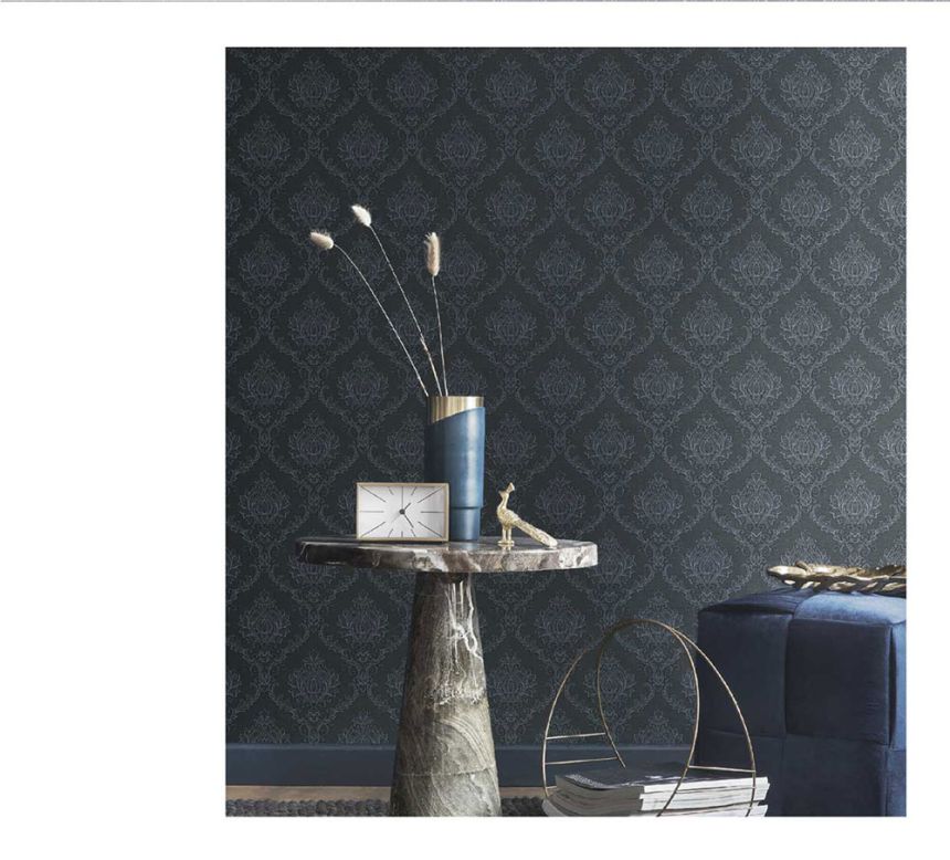 Vliestapete, blau, Barockmuster, 23649, The Best Classic & Elegant, Cristiana Masi by Parato