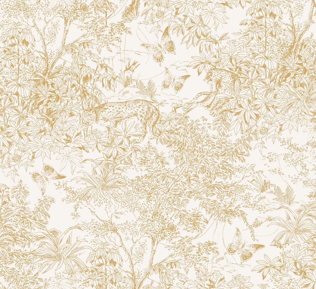 Tapete, creme-gold, Leopard, Natur, ZON203, Amazone, Masureel