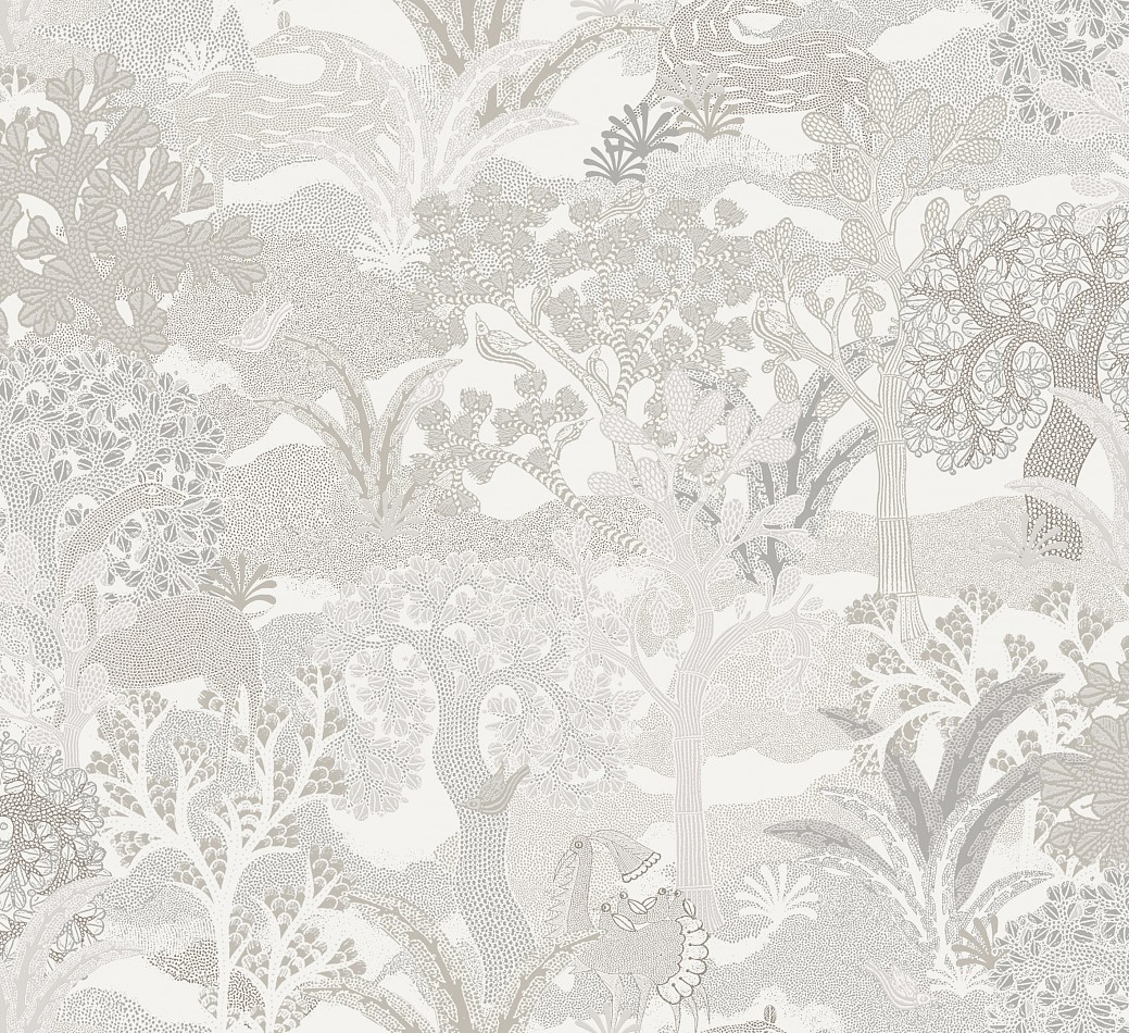 Tapete, grau-creme, Natur, ZON502, Amazone, Masureel