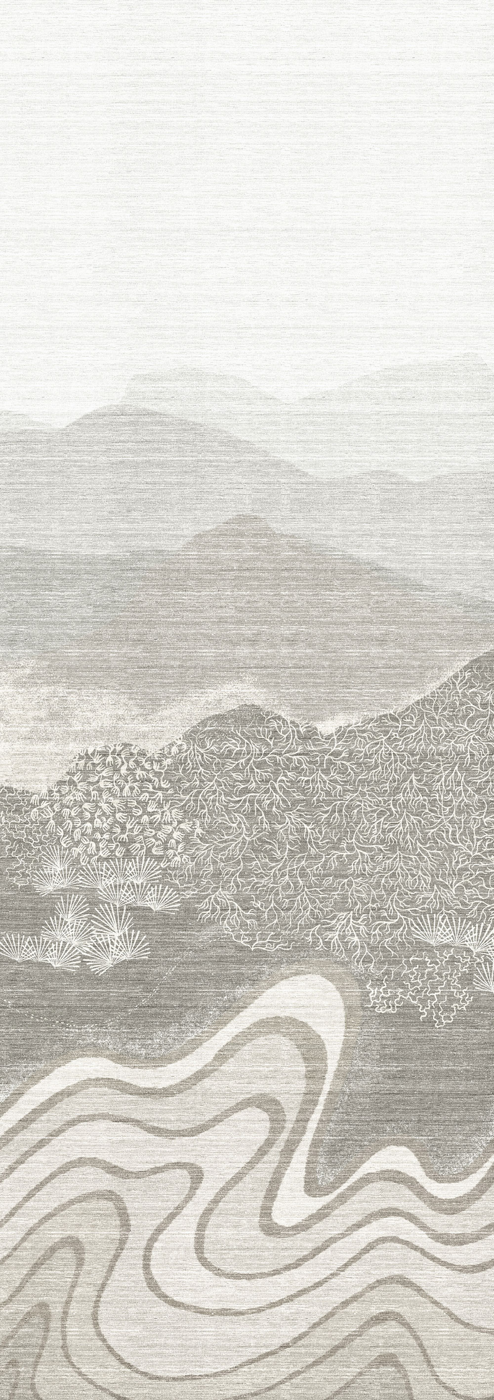 Bildtapete, grau, Berglandschaft, DGZON2011-260, Amazone, Masureel