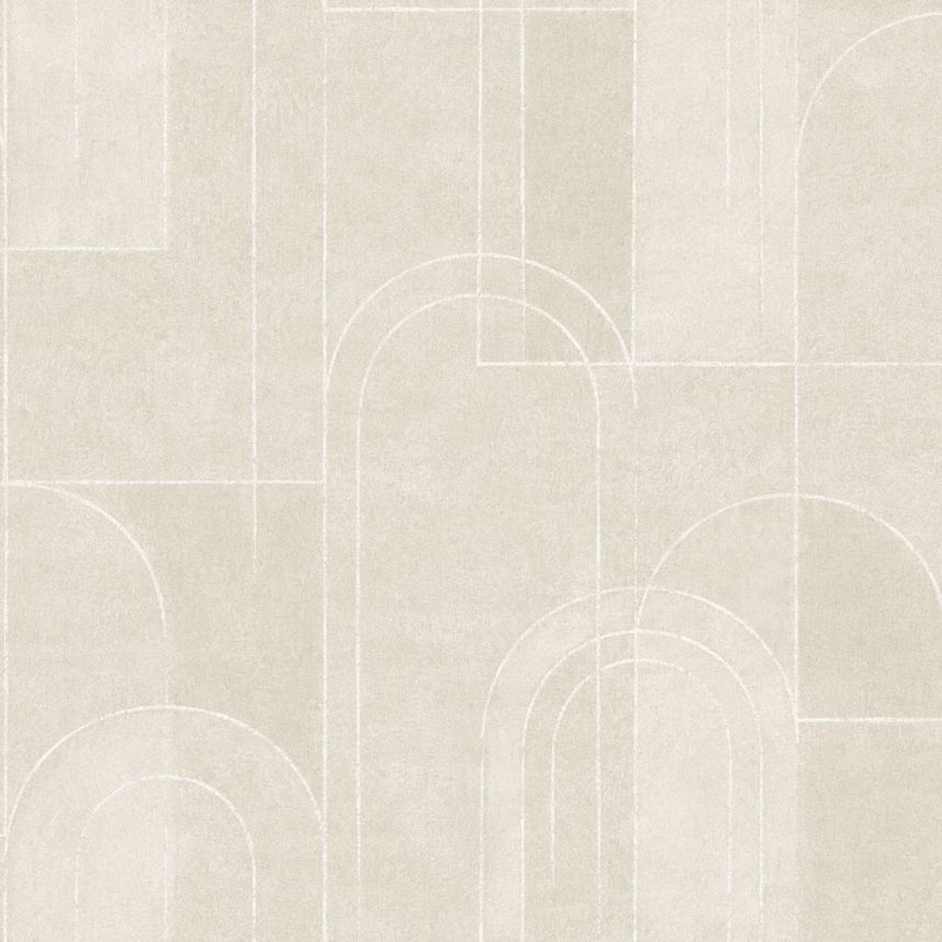 Tapete, creme-beige, geometrisch, Art Deco, 4191, Alla Tiders Hus, Borastapeter