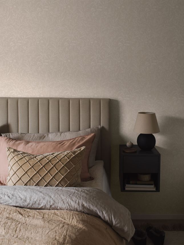 Tapete, beige, Blumen, Gräser, 38737, Borosan Hem, Boråstapeter