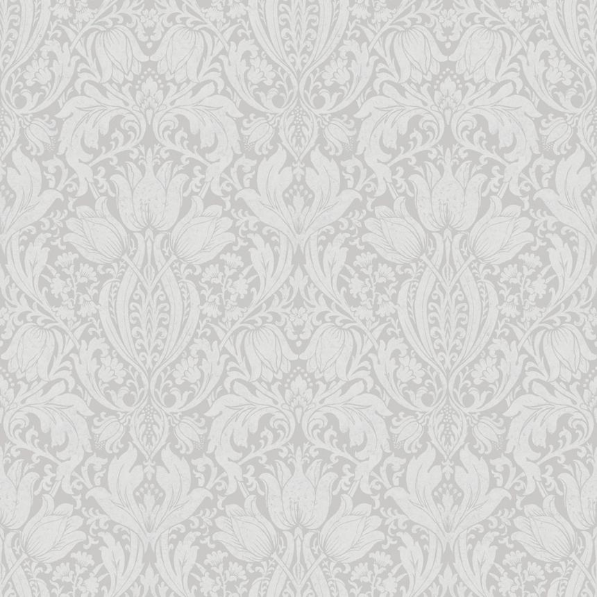 Tapete, grau, Blumen, Blätter, 38748, Borosan Hem, Boråstapeter