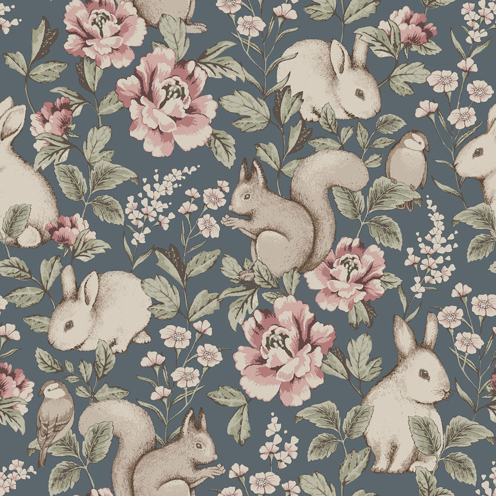 Tapete, blau, Tiere, 6932, Newbie Wallpaper, Boråstapeter