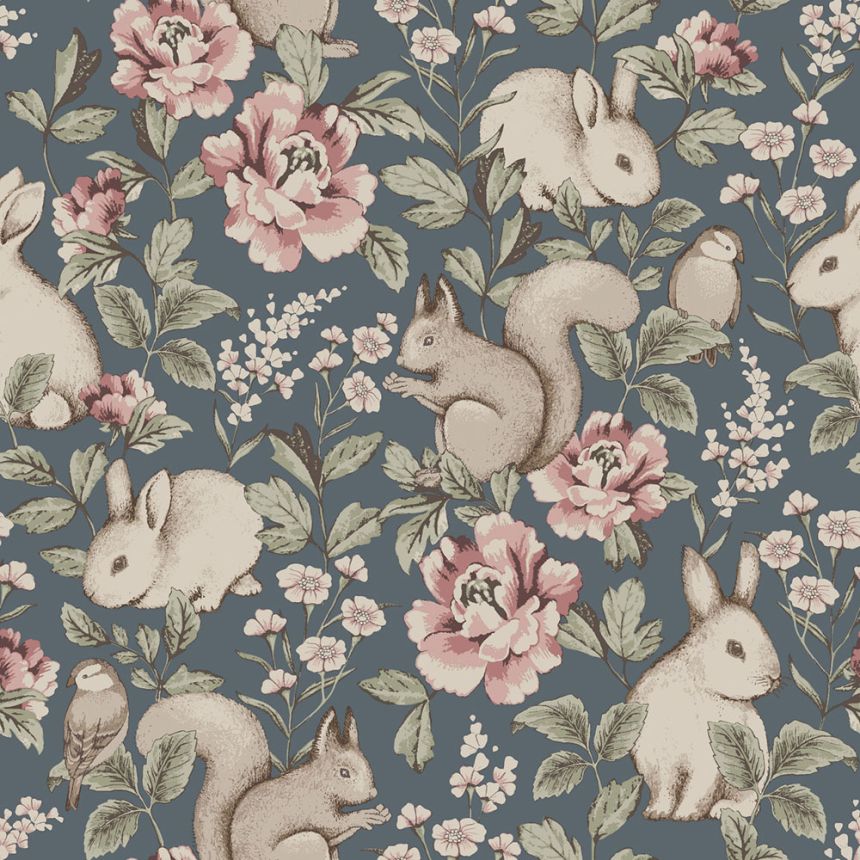 Tapete, blau, Tiere, 6932, Newbie Wallpaper, Boråstapeter