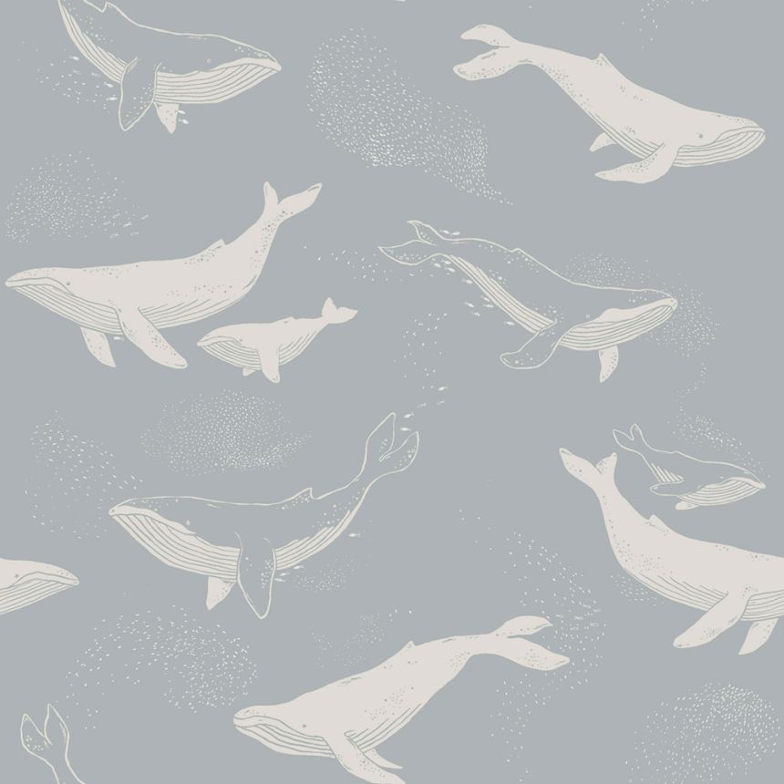 Tapete, grau-blau, Wale, 6942, Newbie Wallpaper, Boråstapeter
