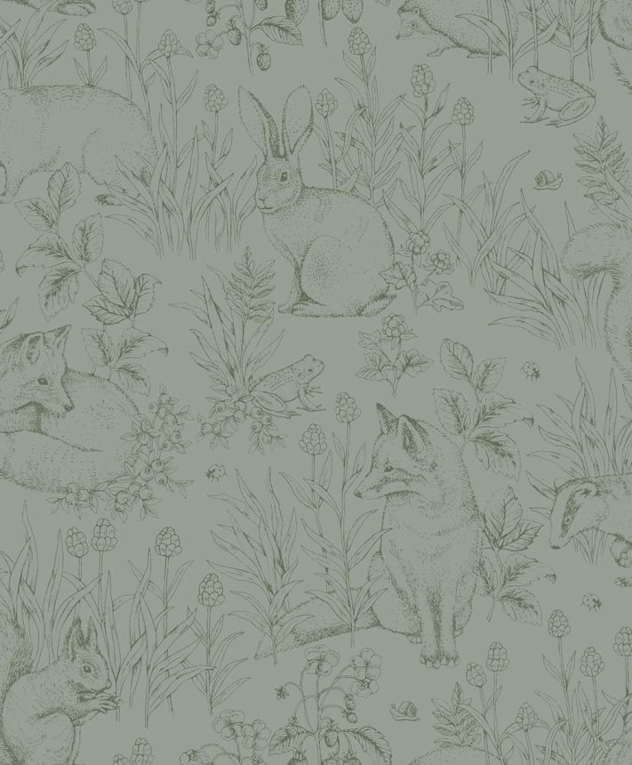 Tapete, grün, Tiere, 7477, Newbie Wallpaper, Boråstapeter