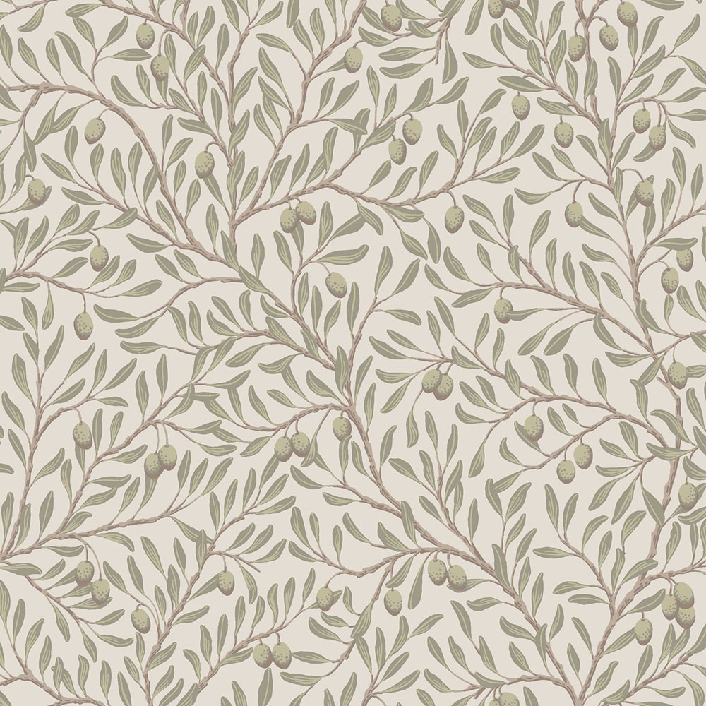 Tapete, grau-beige, Olivenbaum, 5705, Orangeri, Boråstapeter