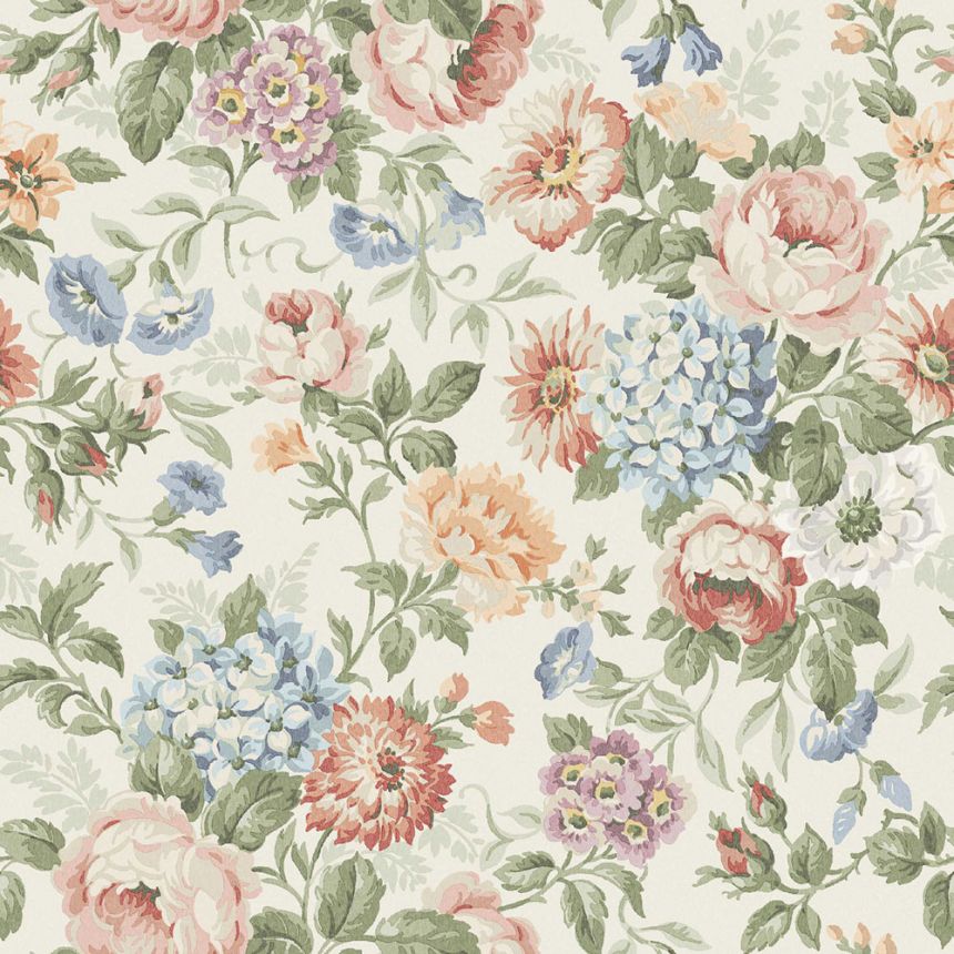 Tapete, beige, Blumen, 5728, Orangeri, Boråstapeter