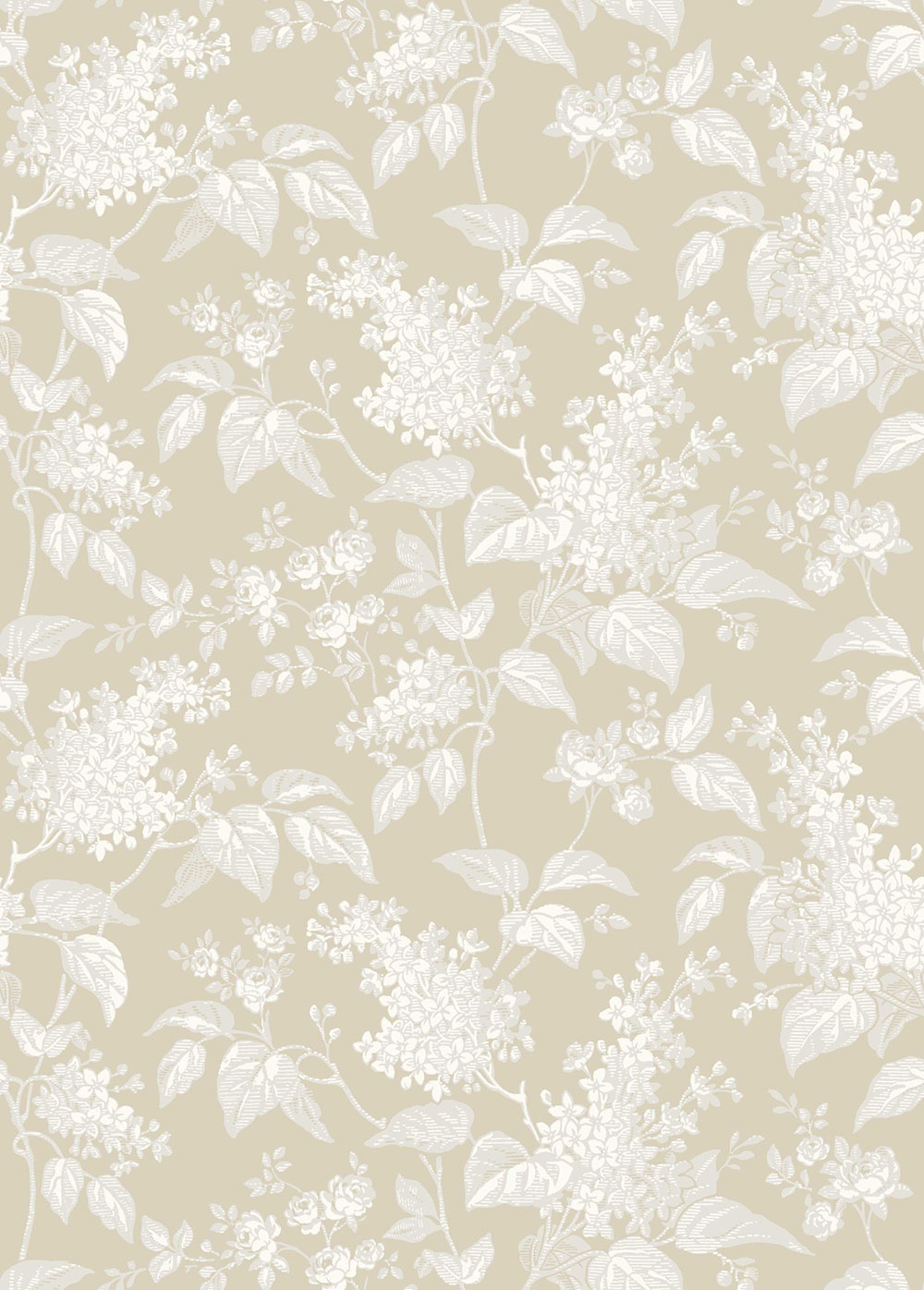 Tapete, beige, Zweige, Blumen, 6964, Osterlen, Borastapeter
