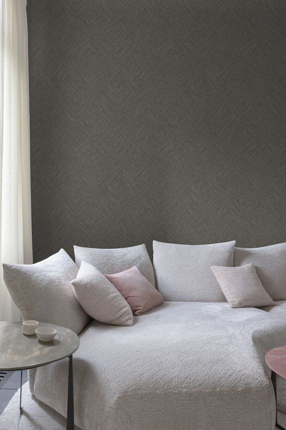 Tapete, braun, geometrisch, PW3009, Precious Weaves, Grandeco