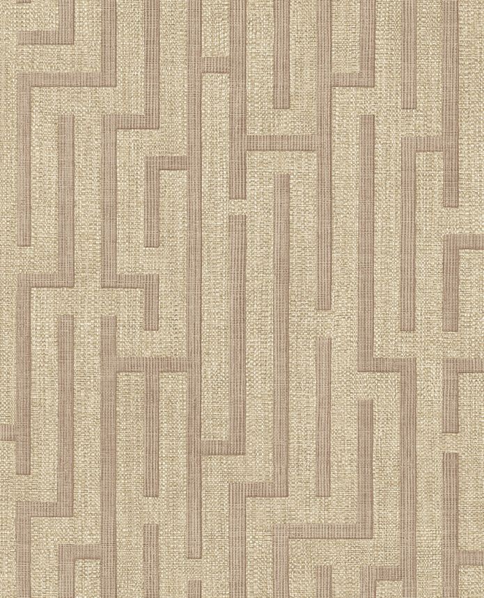 Tapete, braun, rotbraun, Stoffoptik, 350534, Riviera Maison, Eijffinger