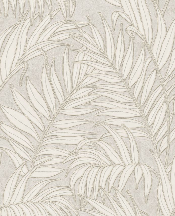 Tapete, grau-beige, Blätter, 350551, Riviera Maison, Eijffinger