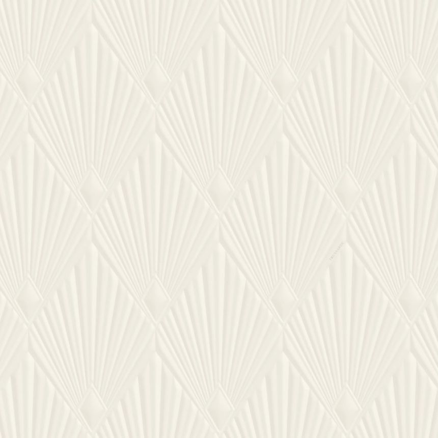 Luxus-geometrische Tapete, creme, Art déco, Z30320, Casa 8, Trussardi
