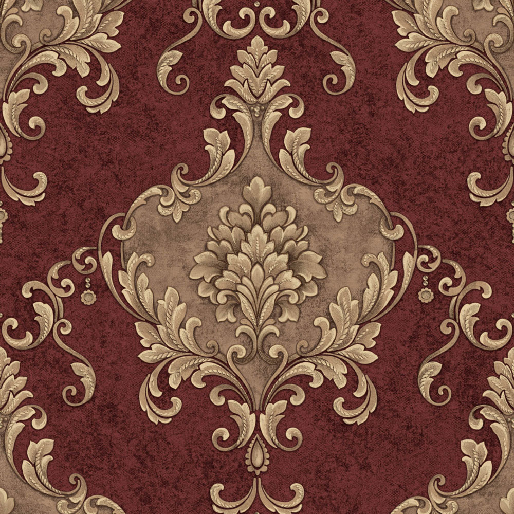 Luxus-Schloss-Tapete, rot-gold, Z20140, Casa Chic, Zambaiti Parati