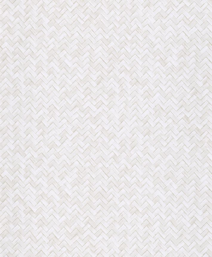 Tapete, weiß-creme, mattenähnlich, WIL303, The Texture Book, Masureel