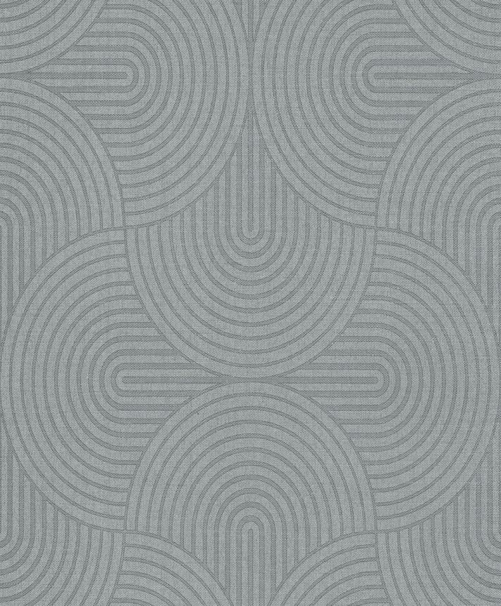 Tapete, grau-grün, grafisch, Art Deco, EAR603, The Texture Book, Masureel