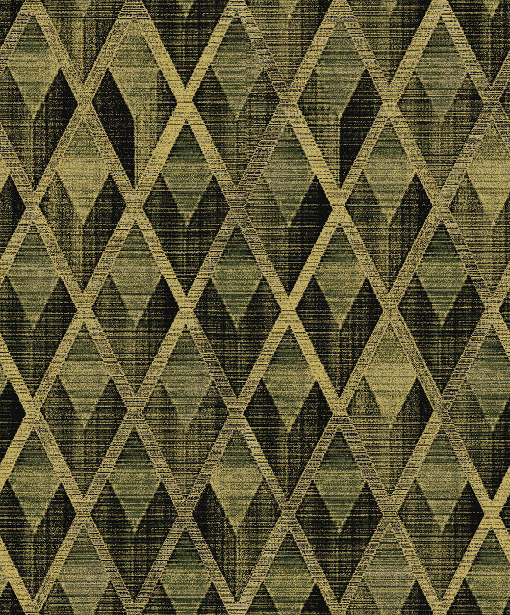 Tapete, schwarz-gold, geometrisch, CAB501, The Texture Book, Masureel