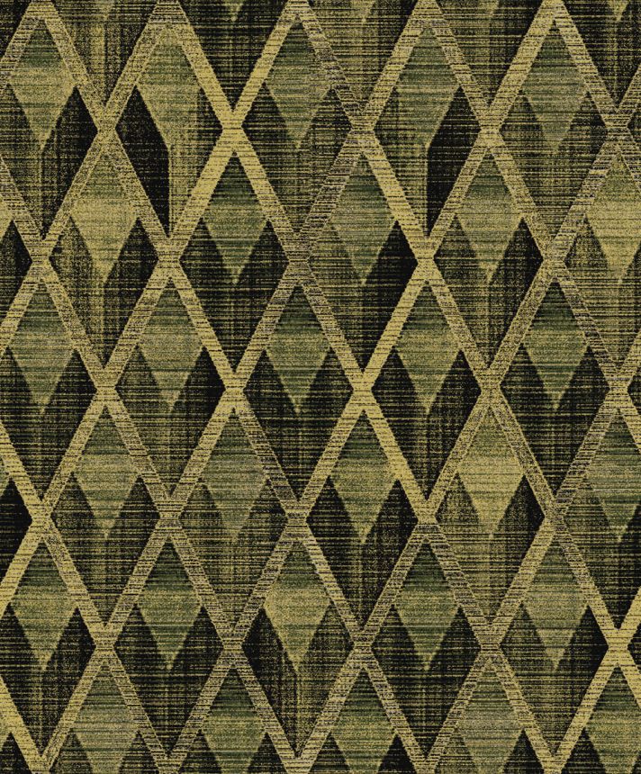 Tapete, schwarz-gold, geometrisch, CAB501, The Texture Book, Masureel