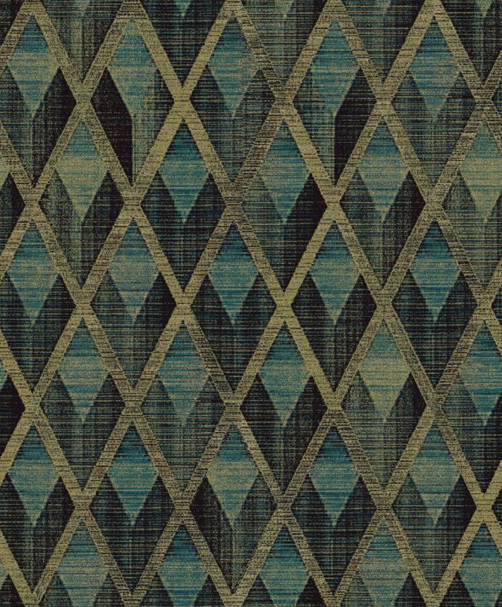 Tapete, grün-gold, geometrisch, CAB503, The Texture Book, Masureel