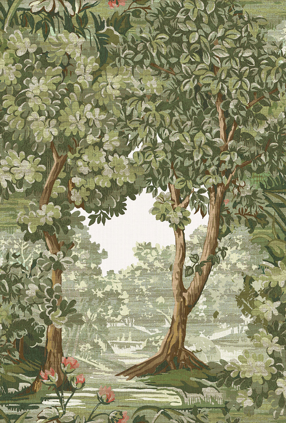 Tapete, grün, Bäume, 127900, Arboretum, Graham Brown Premium